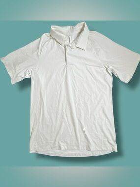 Lululemon Men Golf polo shirt, White, SIze M
